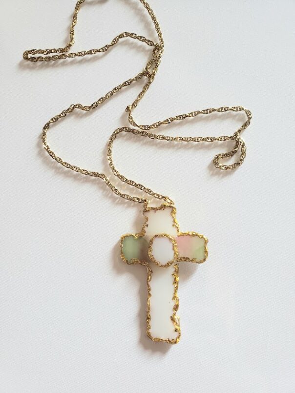 MONT-BLANC - collier sautoir en vitrail