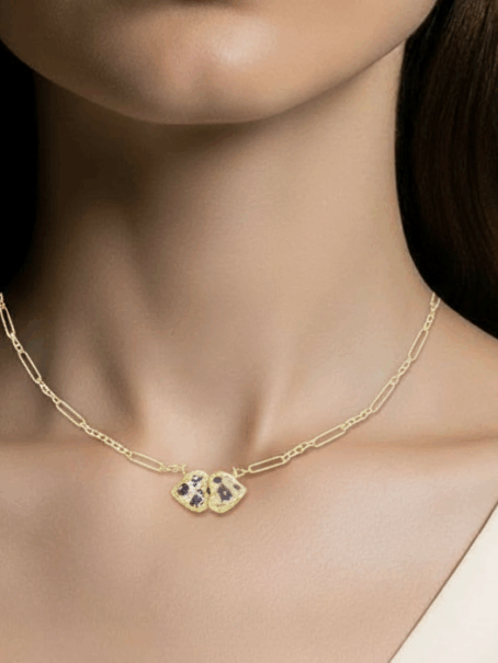 GIGI - collier finition léopard