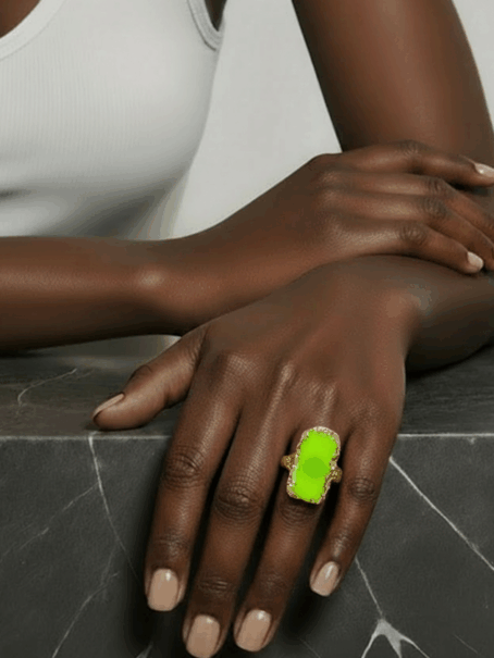 WINTER - bague en vitrail