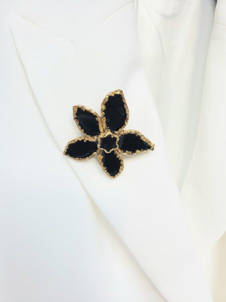 NEGRITA - broche en vitrail