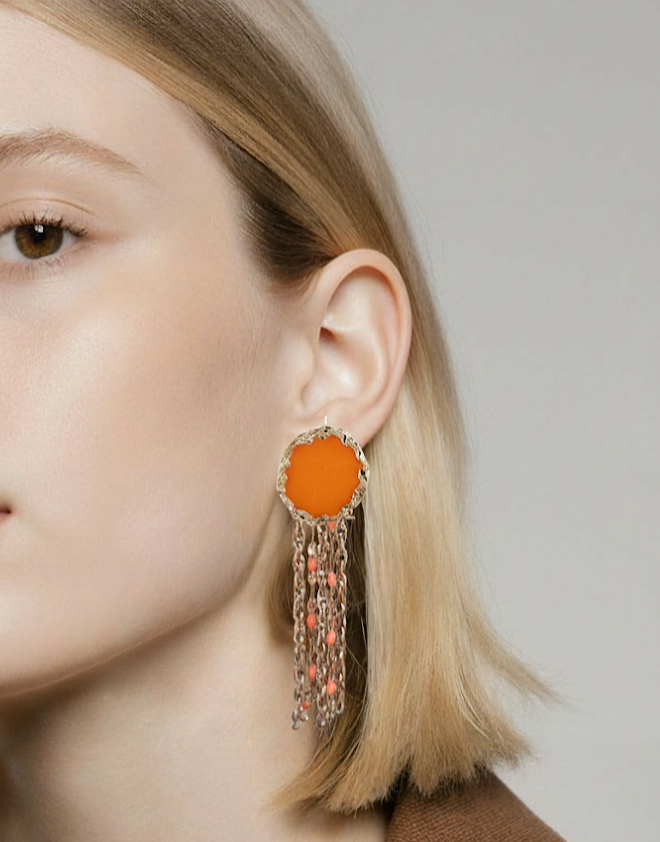 BALI - boucles d'oreilles en vitrail – Image 3