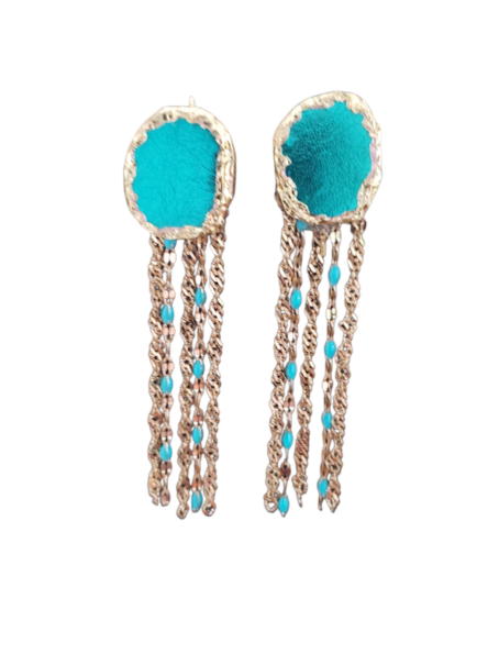 KREMI - boucles d'oreilles en vitrail