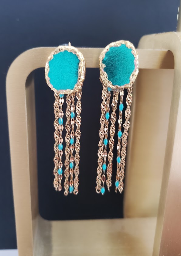 KREMI - boucles d'oreilles en vitrail – Image 2