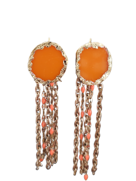 BALI - boucles d'oreilles en vitrail