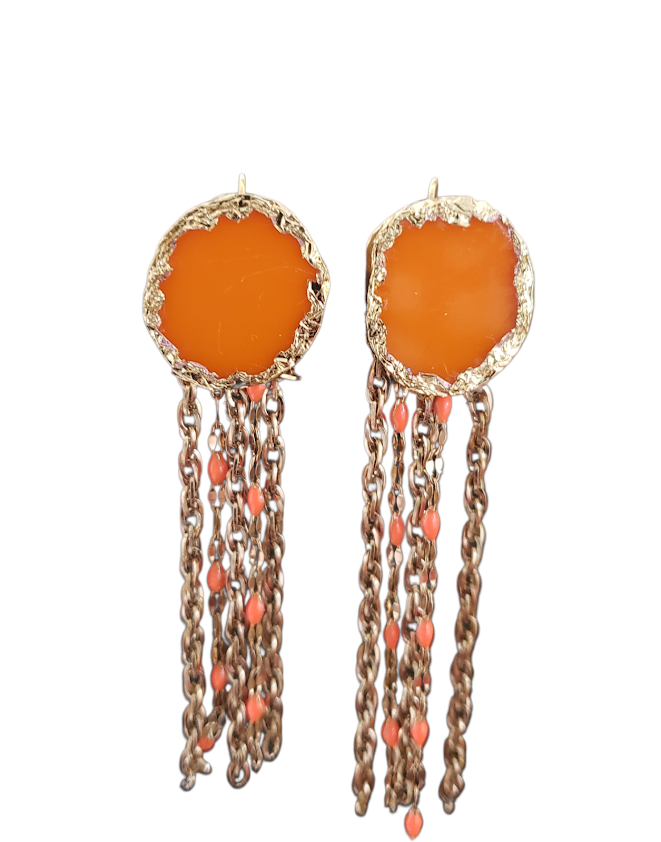 BALI - boucles d'oreilles en vitrail