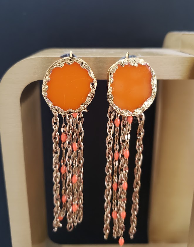 BALI - boucles d'oreilles en vitrail – Image 2