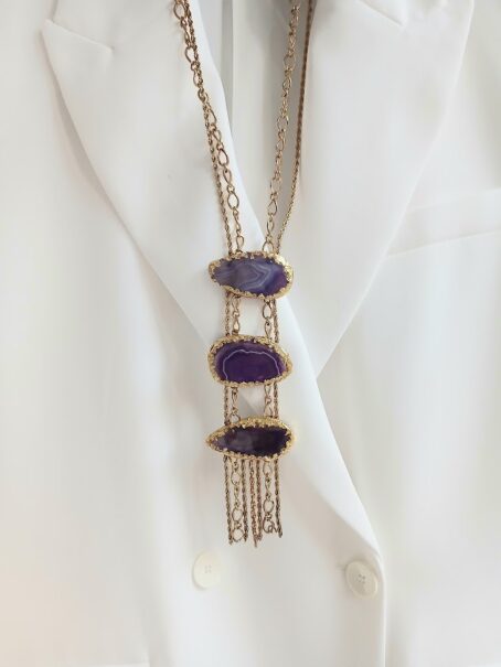 NOVA - Collier pierres de vitrail